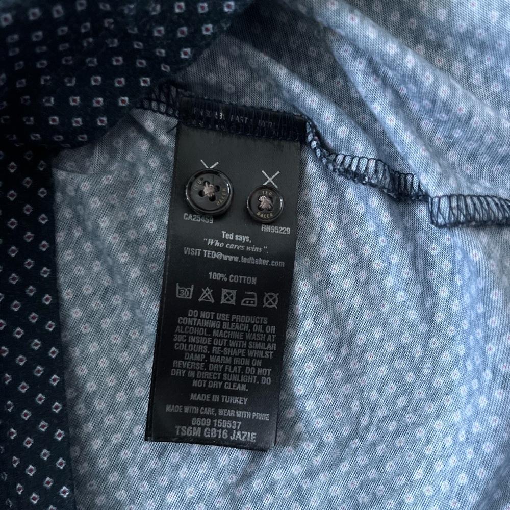 Ted Baker Polo Gold Shirt Luxury Designer - Picture 6 of 8